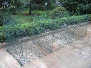 China Pvc Coated Hexagonal 4mm Gabion Baskets Wire Mesh Box Walls wholesale