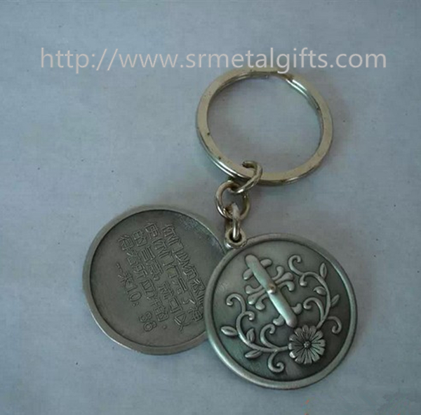 metal coin token key holder key rings