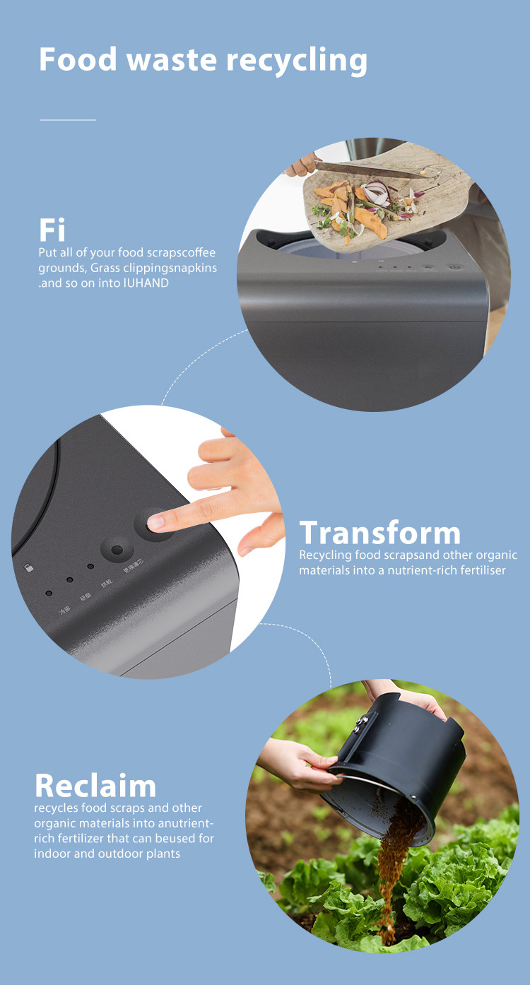 Home Use Desktop Electric Food Waste Composter For Kitchen
