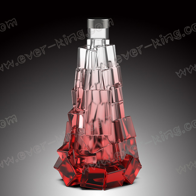 Fancy Design 70ml Brandy Bottle With Beautiful Color
