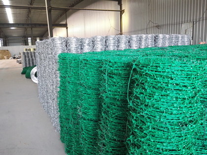 12x14BWG Galvanized Steel Double Strand Barbed Wire Rope non rusting