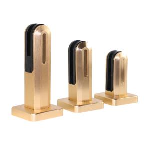 China Frameless Outdoor Baluster SS 304 Glass Fence Railing Swimming Pool Handrail Balcony Glass Clamp wholesale