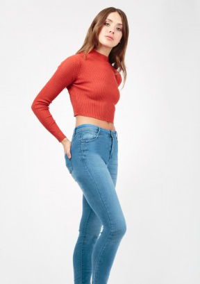 Women Spring Long Sleeve Red Blouse