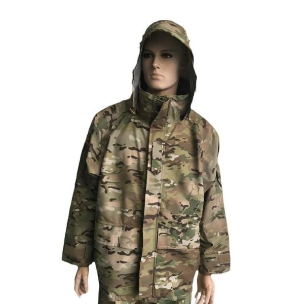 Outdoor Fleece Tactical Military Jacket And Pants With Hood Waterproof Laminated Fabric