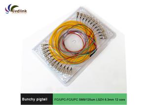 China 6.3mm SM9/125um Bunchy Pigtail Fiber Patch Cord wholesale