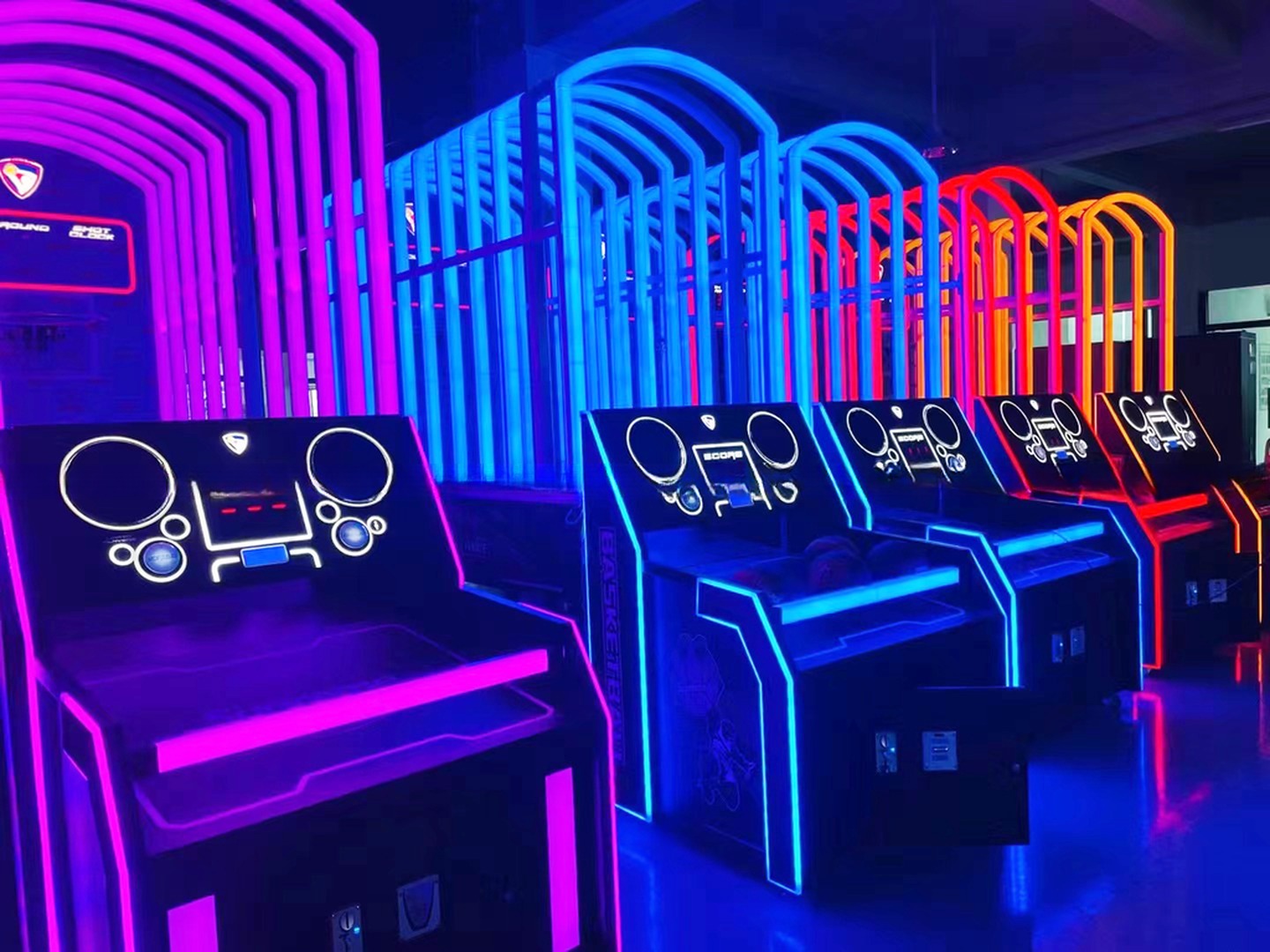Dreamland Exclusive Luxury Coin Operated Street Basketball Games Slam King Basketball Arcade Game Machine