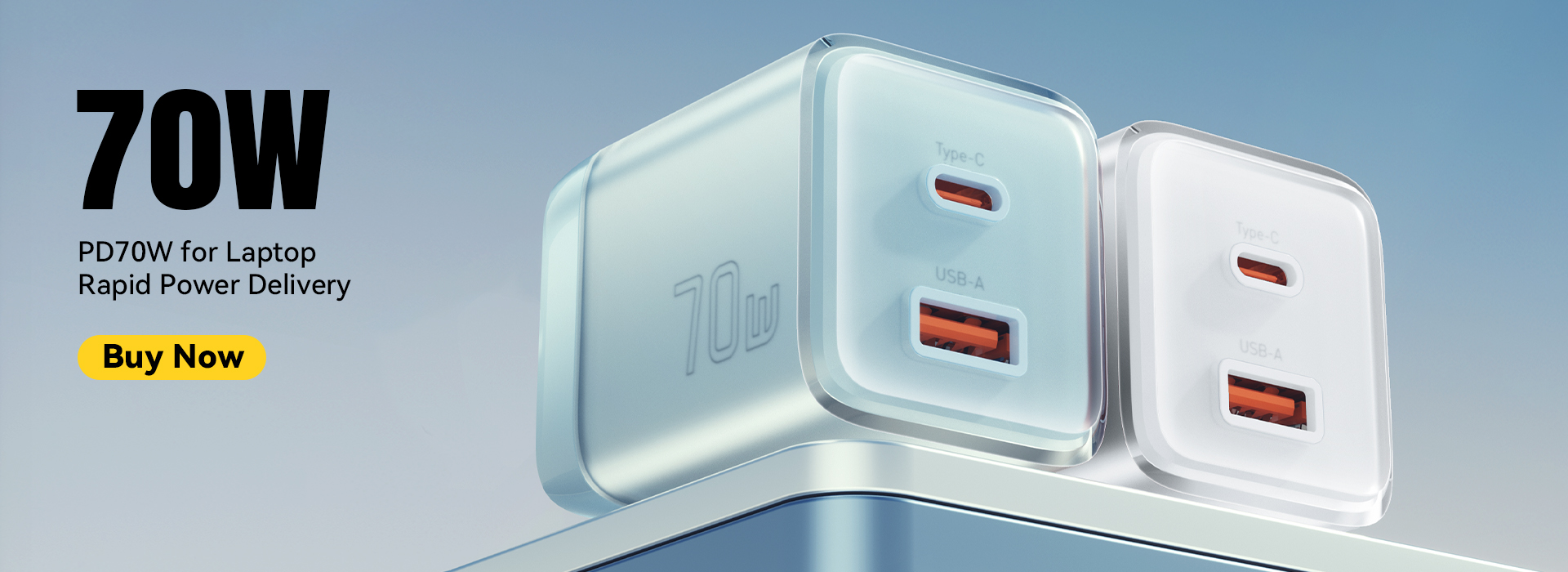 ESSAGER ES-CD42 Series GaN USB C Phone Charger Type C Charger 70W