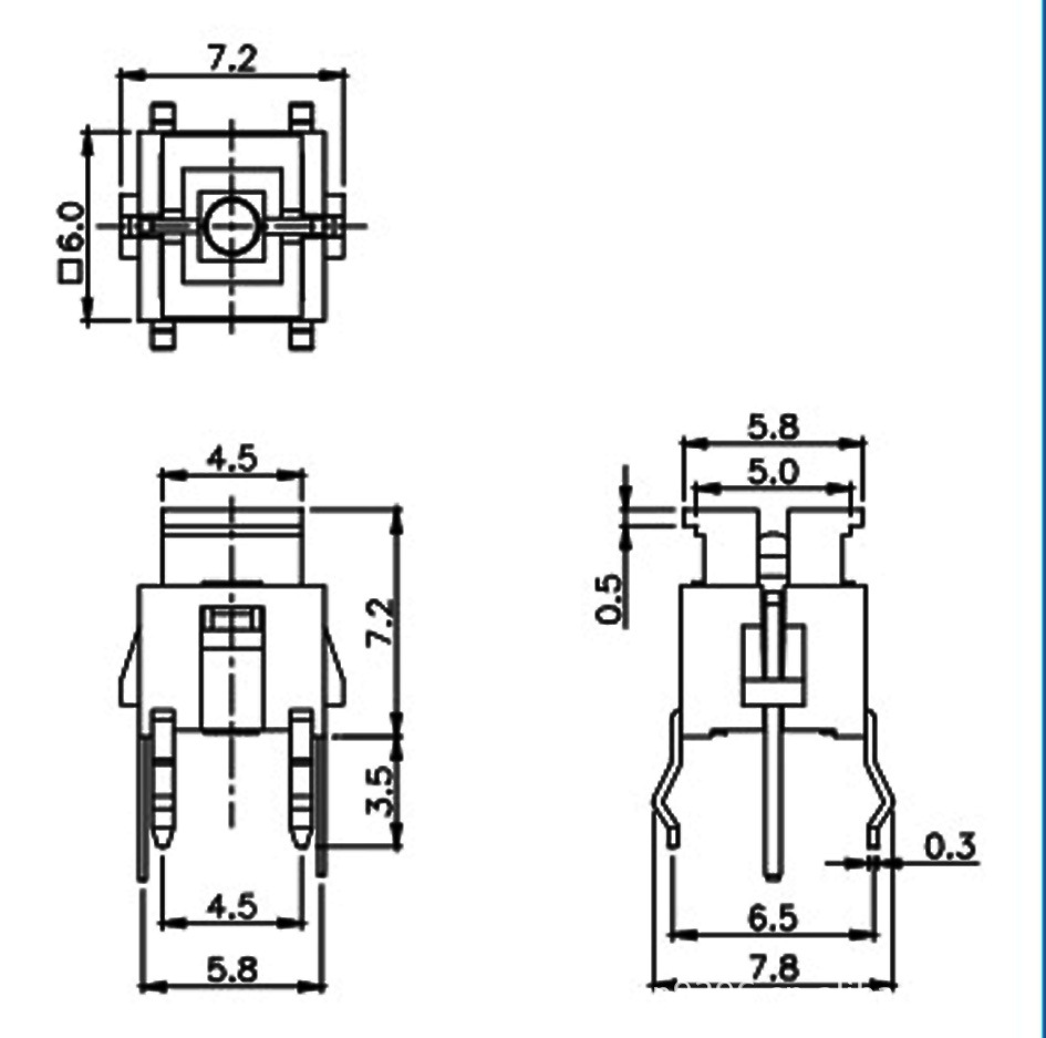 Led Tact Switch AST-1206A