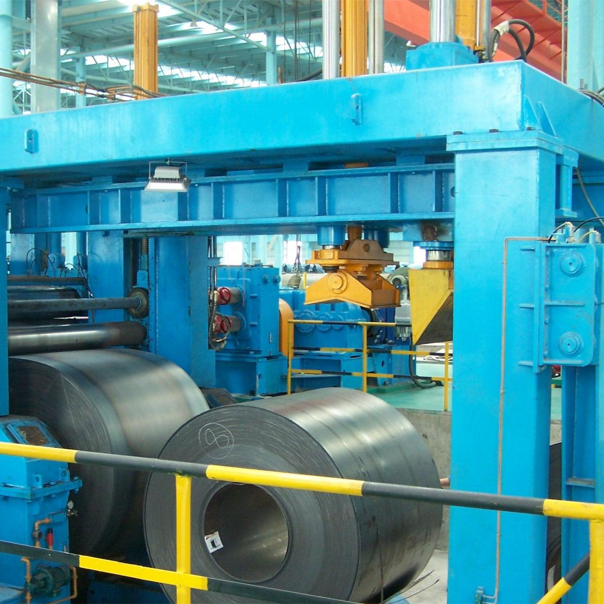 PLC Controlled Steel Coil Uncoiler And Cut To Length Line High Productivity