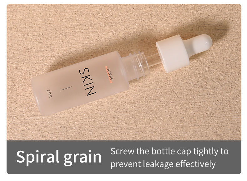 1oz 30ml PET Plastic Bottle Luxury Push Button Dropper Bottle Clear Scrub For Serum And Lotion