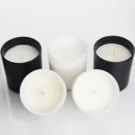 Custom 4Oz 120Ml Glass Candle Jar With Bamboo Wooden Lids