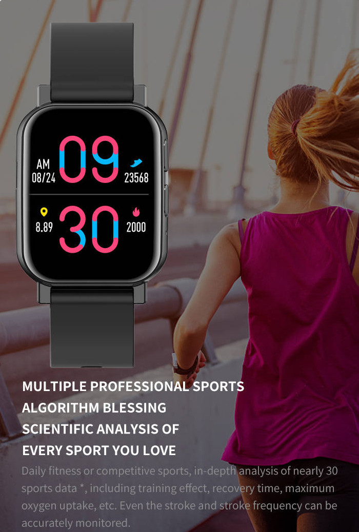 1.69in Screen Bluetooth Touch Watch Realtek 8762C Blood Oxygen TFT Screen
