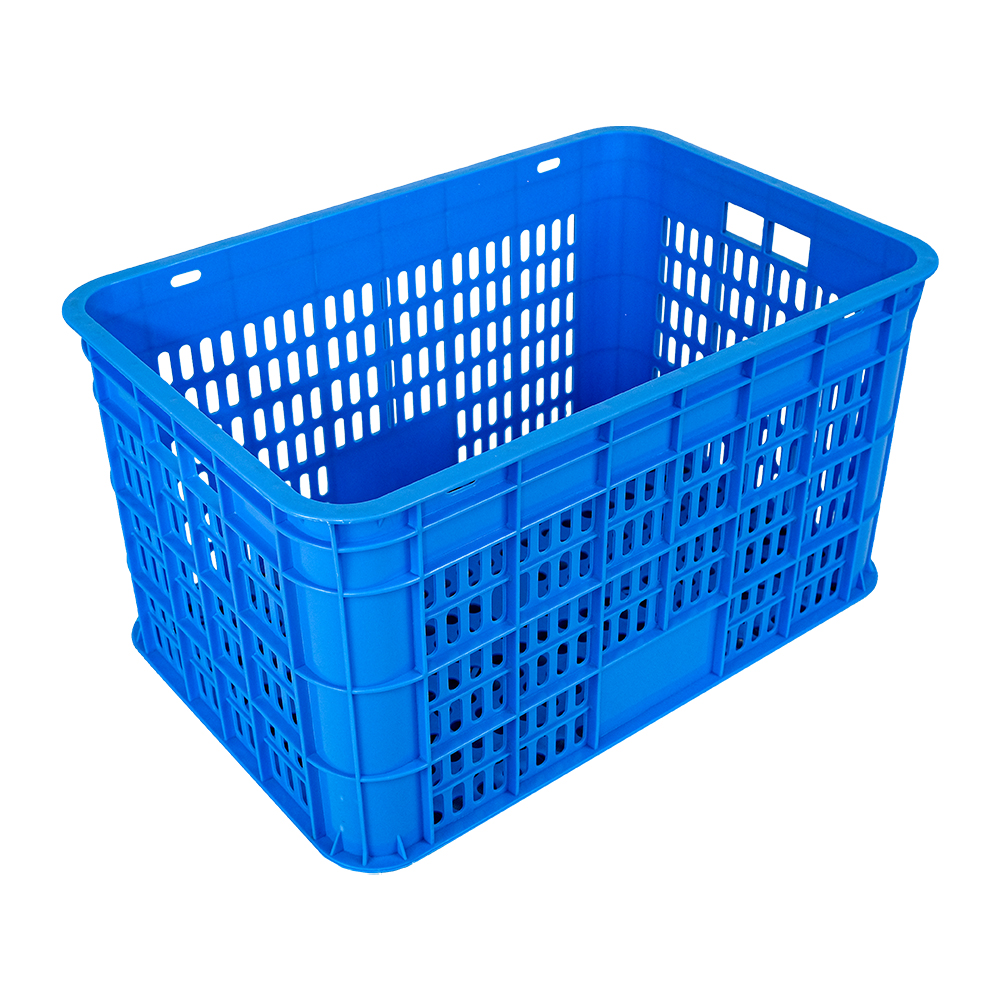 PP Supermarket Storage Mesh Basket for Fruit Vegetable Multifunction Blue Fruit Basket