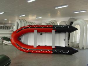 China Full Colors Inflatable Sport Boat 86 KG 410 Cm Folding Sailing Boat For Patrolling wholesale