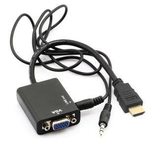 China 1080p Hdmi Male to VGA Female with Audio Cable Converter Adapter for HDTV PC wholesale