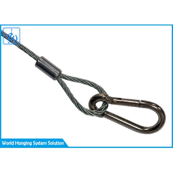 Flemish Eye Wire Rope Sling Safety Cables Led Stage Lighting For Churches