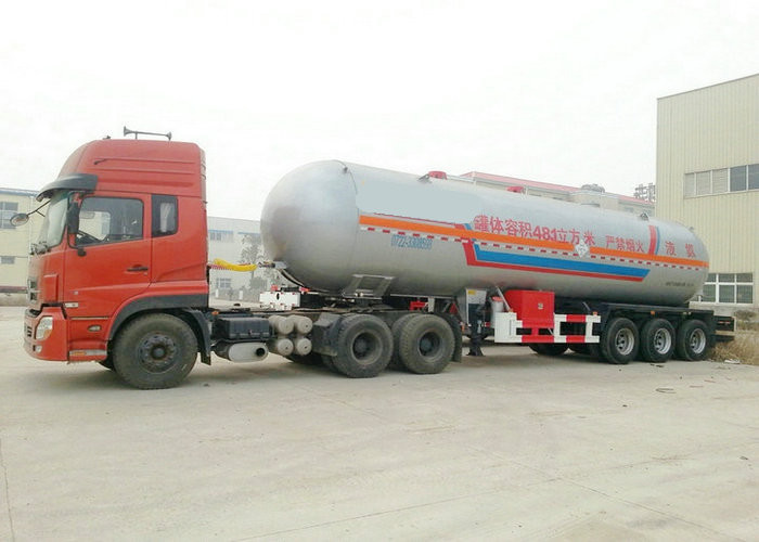 Tri Axles Tank Semi Trailer For 40000L- 48000L Liquid Ammonia Transport