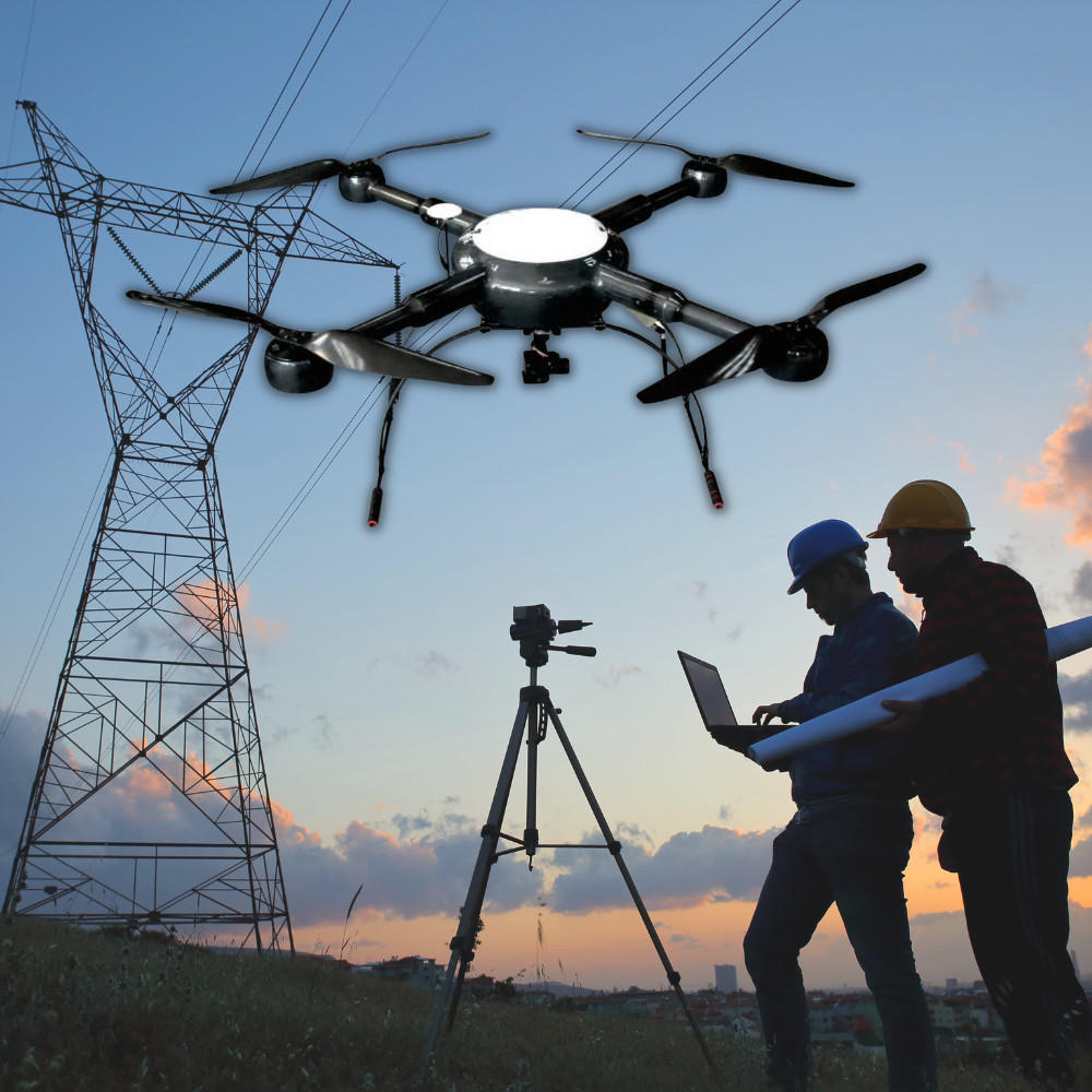 60min Long Distance Drones With Camera Pod Multi Rotor High Range ODM HXFJ-6