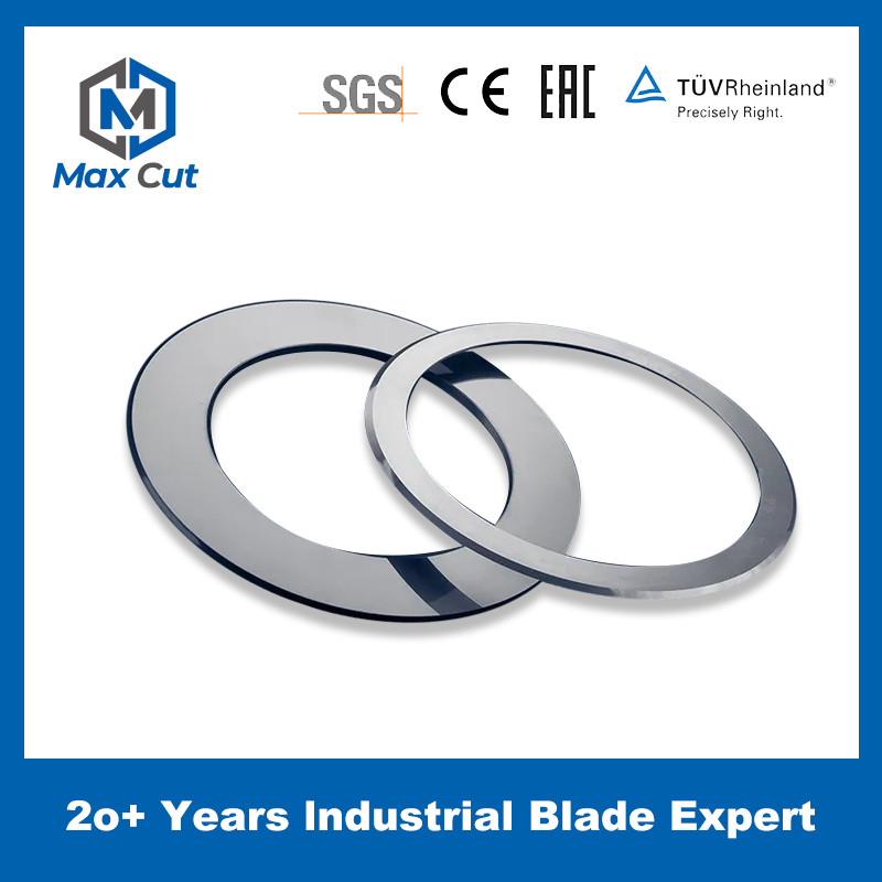 Machine Cutting Blade For New energy industry Upper Lower Tungsten Round Blade For Lithium Battery Slitting