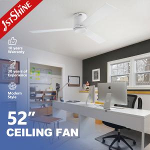 China 3 Natural Plywood Blades Flush Mount Decorative Ceiling Fan Without Light wholesale