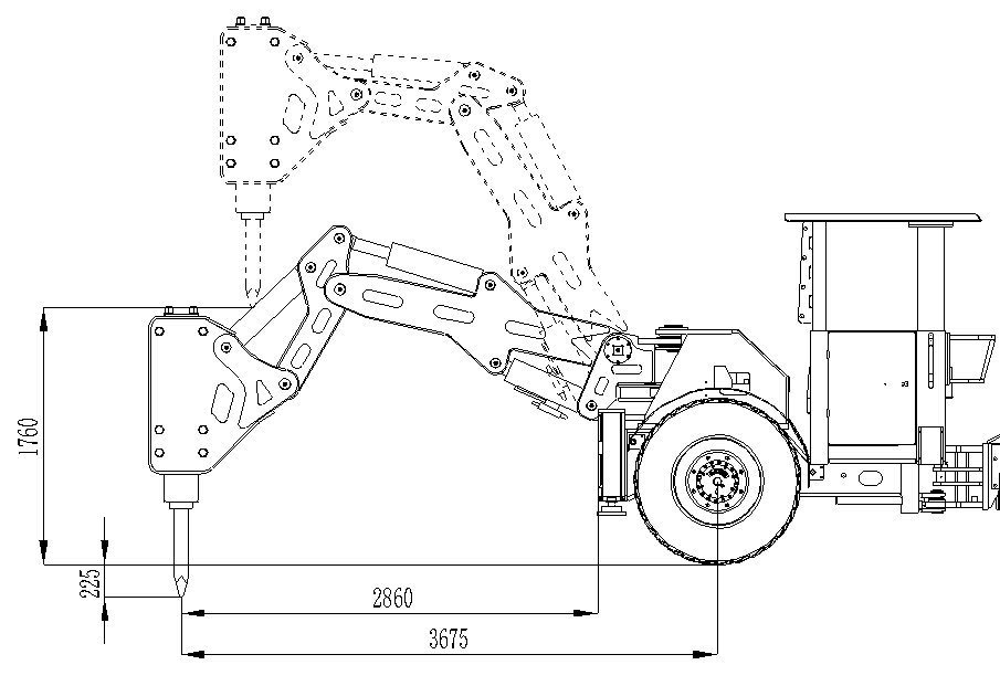 Underground Mining Rock Breaker Rock Hummer Rock Smasher