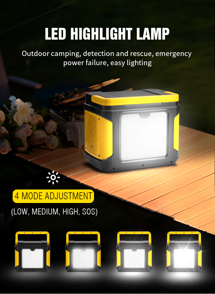Portable Solar Power Station 110V / 220V Emergency Outdoor Generator For Camping