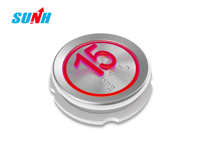 Zinc Alloy + Bright Chromium Plating Push Button For Elevator