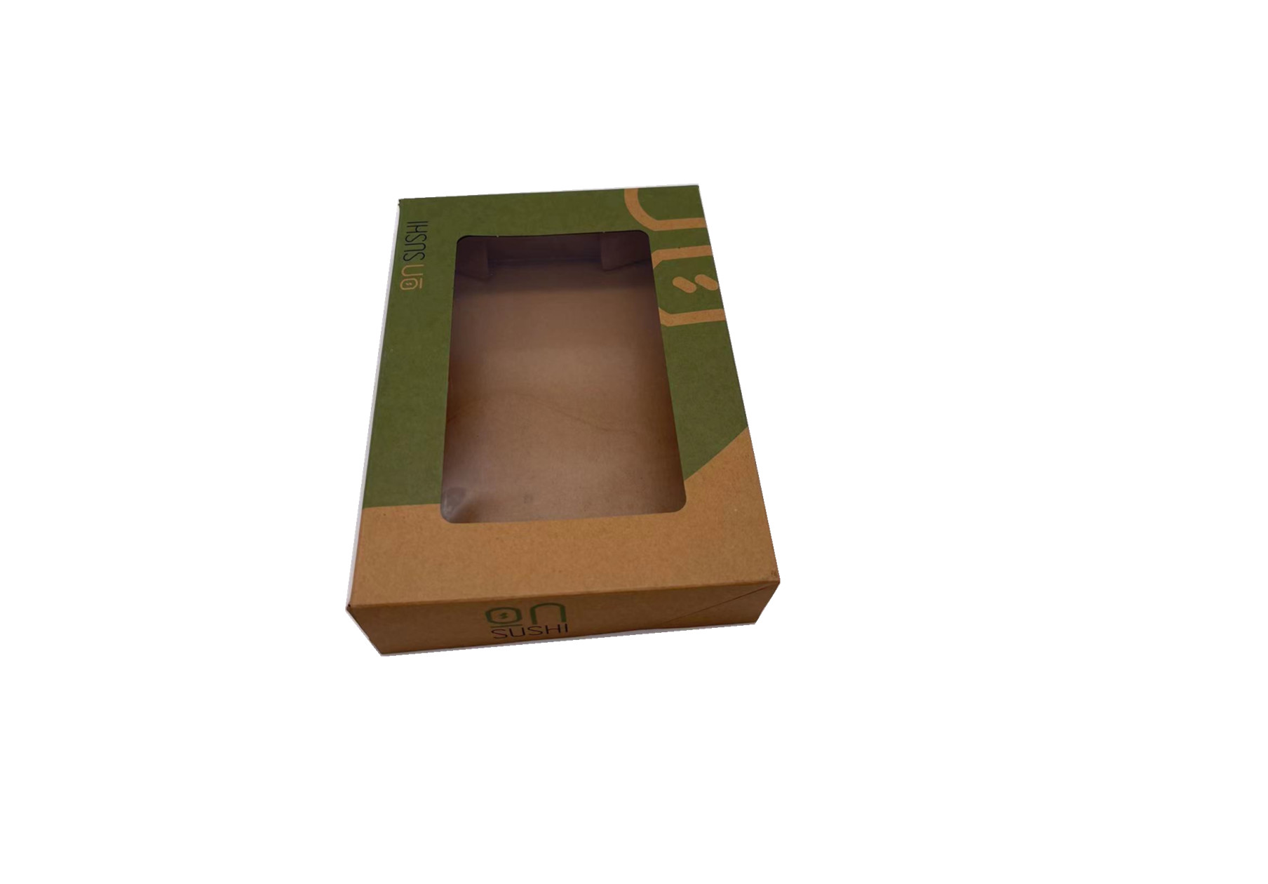 CMYK Sushi Paper Box With Lid 300-400gsm White Cardboard