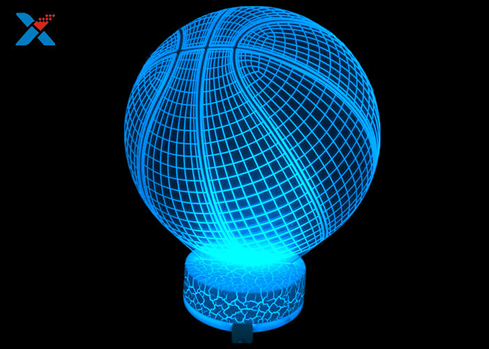 Color Customized 3D Acrylic Lamp , 3D LED Illusion Light For Festival Gifts