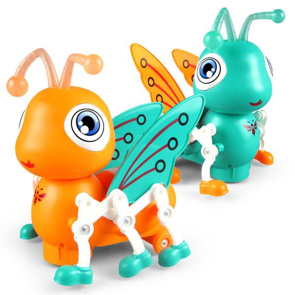 Plastic Electric Transparent Gear Fish Glowing Music Universal Walking Swing