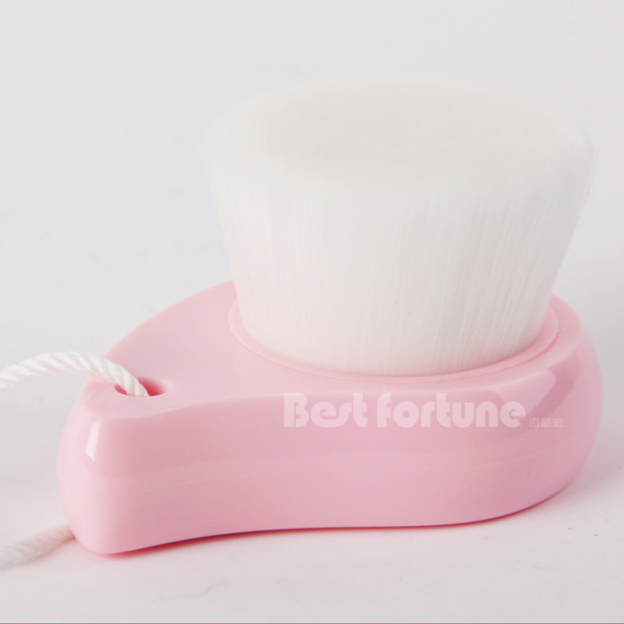 Mild Fiber Pore Charcoal Face Brush Fiber Hair Wooden Handle Easy Operating