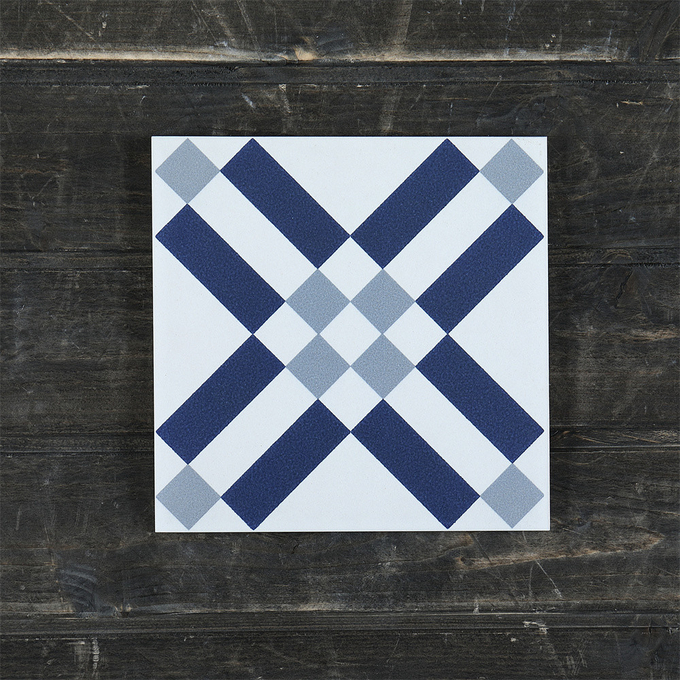 200x200mm waterproof Wall Ceramic Rustic Tiles For Balcony And Blue And White Indoor Floor Tiles For Bathroom