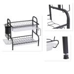 Sustainable Kitchen Storage Shelves 2 Layers Drawer Style Flavour Bottle Rack