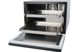 China Metal Shell Shot Glass Freezer High Efficiency With Double Deck 45.7 X 30 X 22cm wholesale