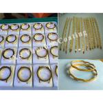 Bright Color Easy Operation Stainless Steel Watch Case Band Strap Jewelry Gold