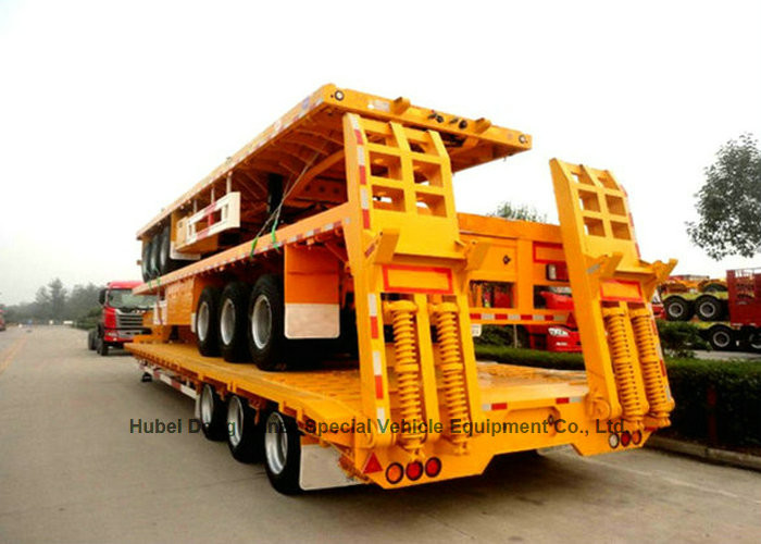 Folding Gooseneck Lowboy Trailer 100 Ton For Crane Excavator Tractor Transportation