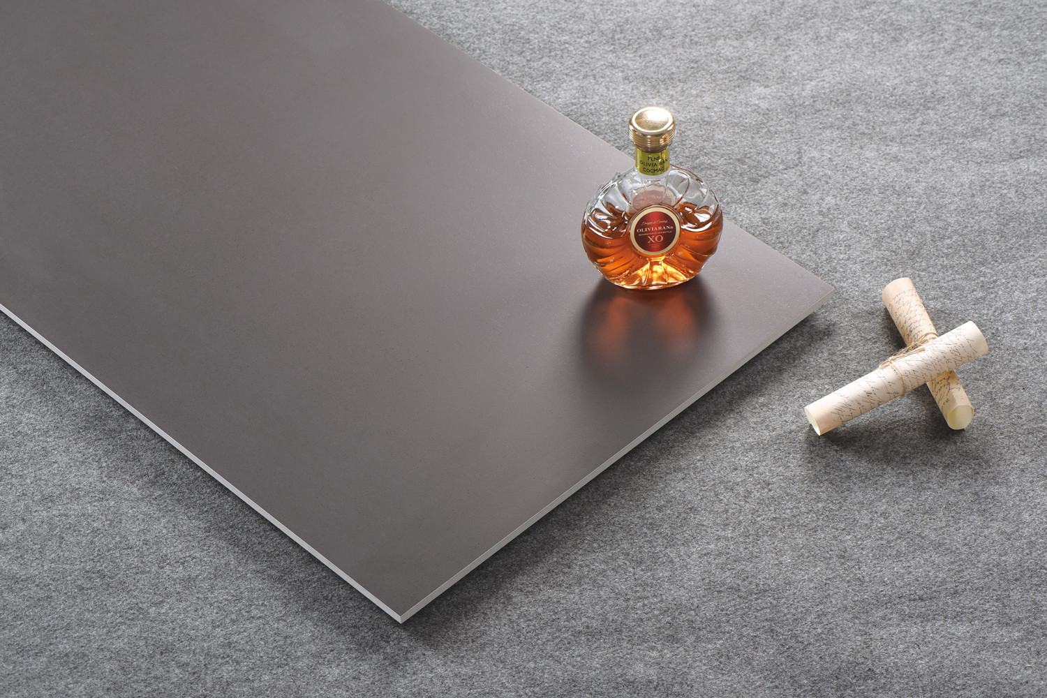 Grey Starry Glaze 60x120cm Indoor Floor Soft Glazed Textured Porcelain Tile For Living Room