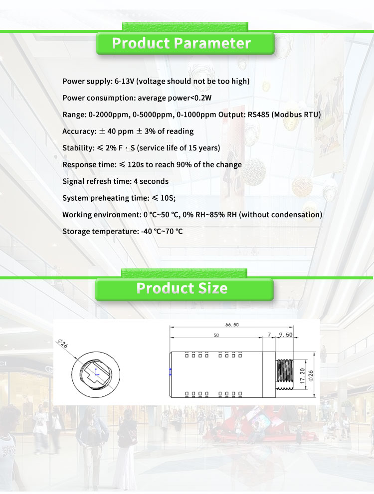 Real-Time Monitoring of CO2 Concentration with UNIVO Carbon Dioxide Sensor and RS485 Output