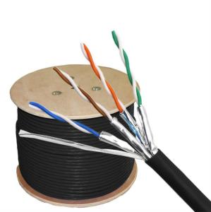 China CAT6A Shielded Cable 4 Pair 23AWG Pure Copper 1000FT 305M Roll wholesale