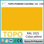 TGIC Free Polyester Powder Coating Paint RAL 1021 Colza Yellow Color