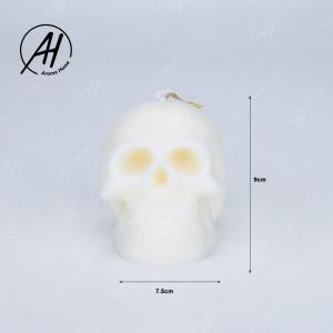 China Halloween Creative Home Decor Soy Wax Handmade Skull Scented Candles on sale
