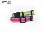 3M Stripe Reflective Dog Collars Duraflex Buckle For Doggie Walking