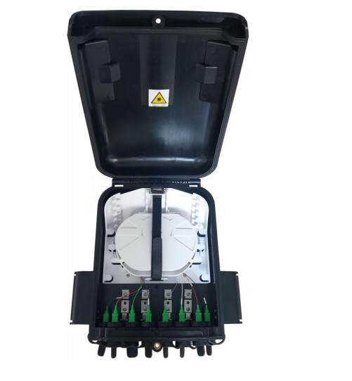 Grey Optic Fiber Access distribution box 1*8 PLC Splitter SC connector High Quality 8 Cores Fiber Optical Terminal Box