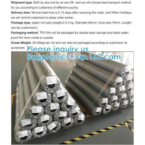 Eco Friendly Biodegradable customized Super Transparent TPU Film sheet colored breathable anti-static flame retardant