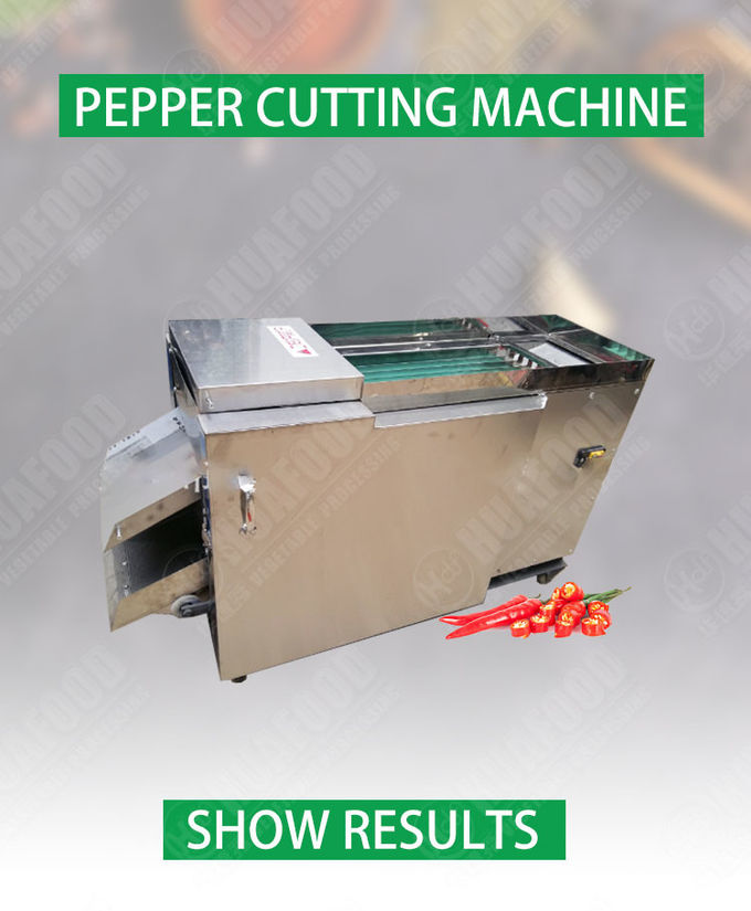 500kg/h Multifunction Vegetable Cutting Machine Pepper Chilli Stem Cutting Machine