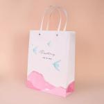 Sock Personalised Paper Shopping Bags Flamingo Printed Paper Carry Bags With