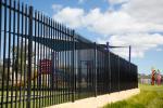Tubular STEEL Fence Manufactuer 1800mm*2400mm width garrison brand rail40mm*1