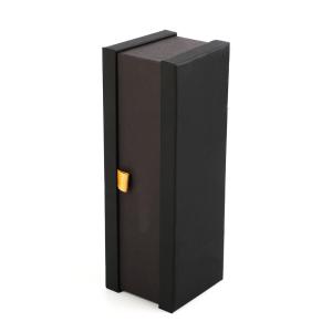 China PU leather Single Wine vodka brandy Bottle Gift Box Luxury Rigid Spirit packing box Sponge Cushion wholesale
