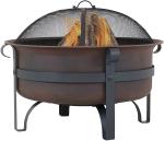 Large Bronze Cauldron Outdoor Charcoal Fire Pit Round Wood Burning Patio