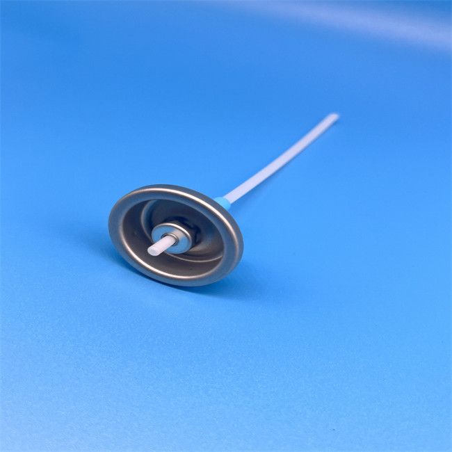 Aluminum Silver Metered Aerosol Valve with Precise 50-200mcl Spray Rate Control